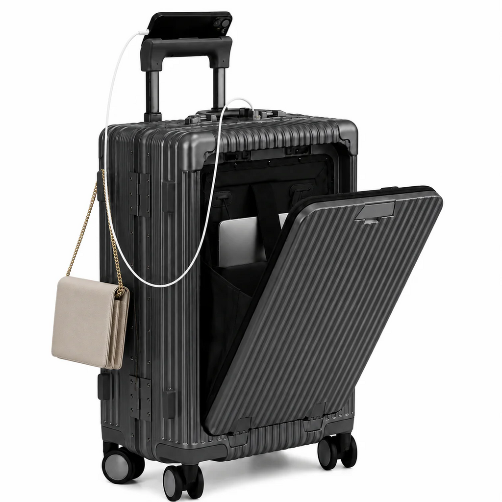Valise Cabine Titane — ouverture frontale laptop